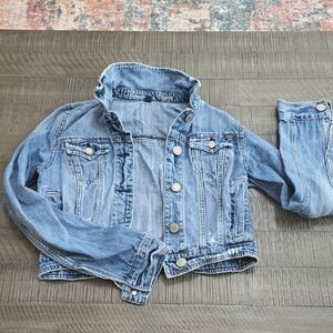 Denim Jacket with Button Details